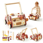 Hölzerner multifunktionaler Werkzeugwagen Baby-Lauflernhilfe | SproutHands™