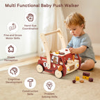 Hölzerner multifunktionaler Werkzeugwagen Baby-Lauflernhilfe | SproutHands™