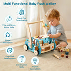 Hölzerner multifunktionaler Werkzeugwagen Baby-Lauflernhilfe | SproutHands™
