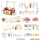 Hölzerner multifunktionaler Werkzeugwagen Baby-Lauflernhilfe | SproutHands™