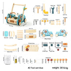 Hölzerner multifunktionaler Werkzeugwagen Baby-Lauflernhilfe | SproutHands™