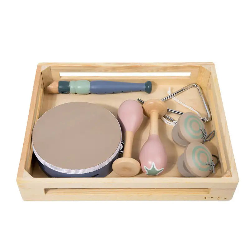Wooden Orff Percussion Music Toy Set - Lunamoa