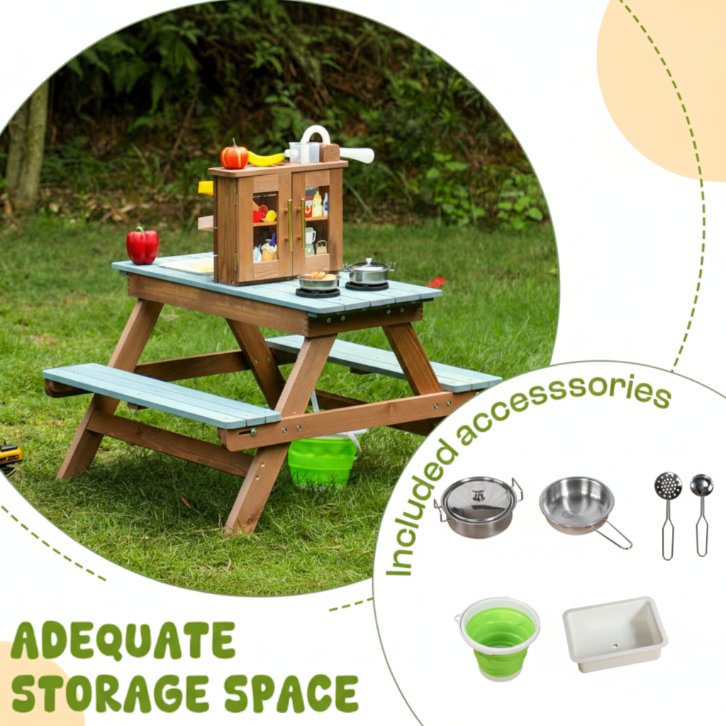 Wooden Outdoor Kids Activity Table SproutHands™