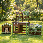 Cuisine d'Extérieur en Bois & Niche pour Animaux SproutHands™
