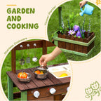 Cuisine d'Extérieur en Bois & Niche pour Animaux SproutHands™