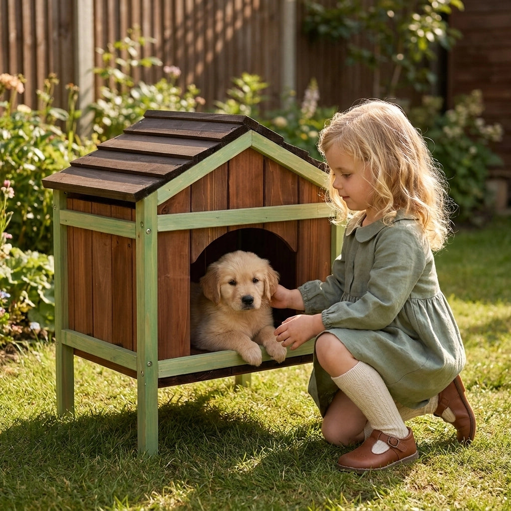 Cuisine d'Extérieur en Bois & Niche pour Animaux SproutHands™