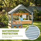 Holz Outdoor Spielküche mit Wasserhahn SproutHands™
