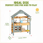 Holz Outdoor Spielküche mit Wasserhahn SproutHands™