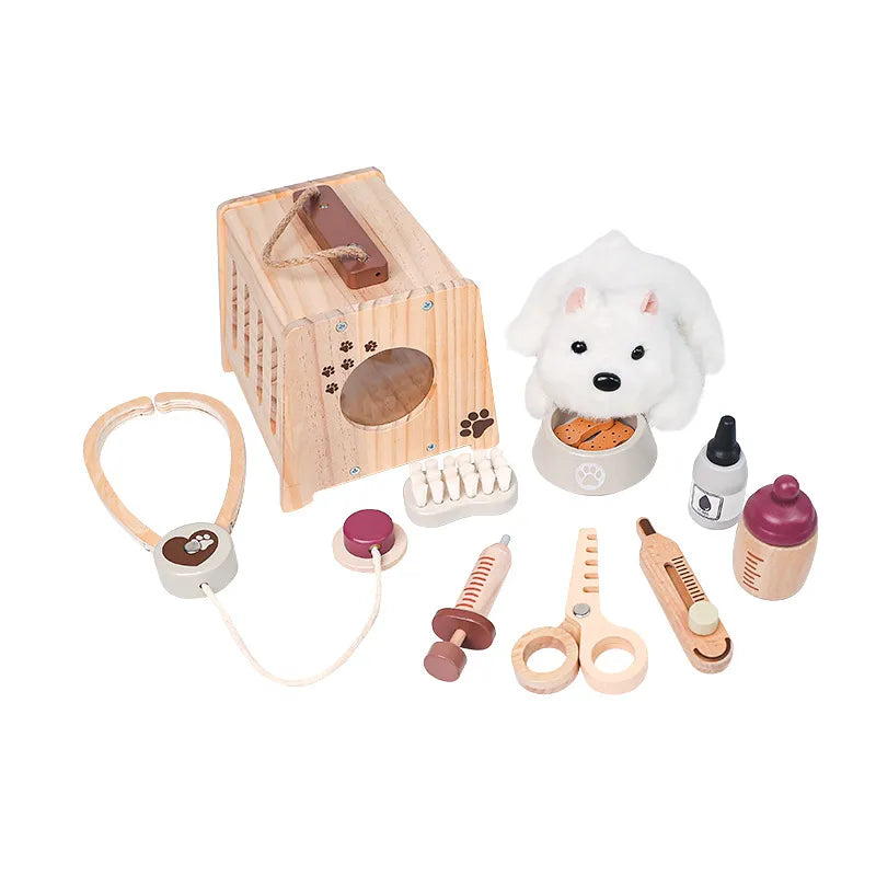 Jeu d'imitation vétérinaire en bois pour enfants | SproutHands™