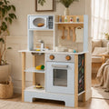 Kids Wooden Play Kitchen with Chalkboard SproutHands™