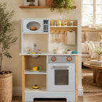 Kids Wooden Play Kitchen with Chalkboard SproutHands™