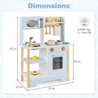 Kids Wooden Play Kitchen with Chalkboard SproutHands™