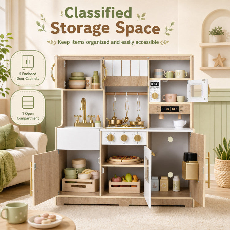 Spielküche aus Holz mit Lichtern & Geräuschen und Eiswürfelspender SproutHands™