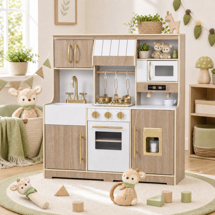 Spielküche aus Holz mit Lichtern & Geräuschen und Eiswürfelspender SproutHands™