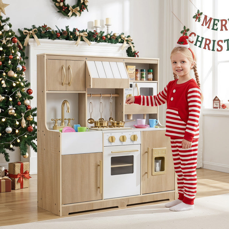 Spielküche aus Holz mit Lichtern & Geräuschen und Eiswürfelspender SproutHands™