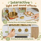 Spielküche aus Holz mit Lichtern & Geräuschen und Eiswürfelspender SproutHands™