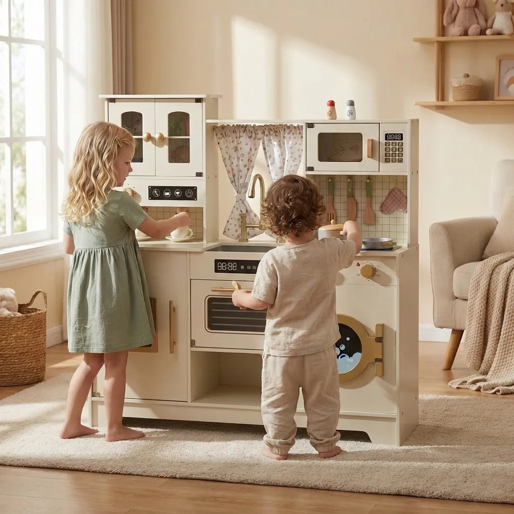 Kids Play Kitchen with Stove & Ice Maker SproutHands™