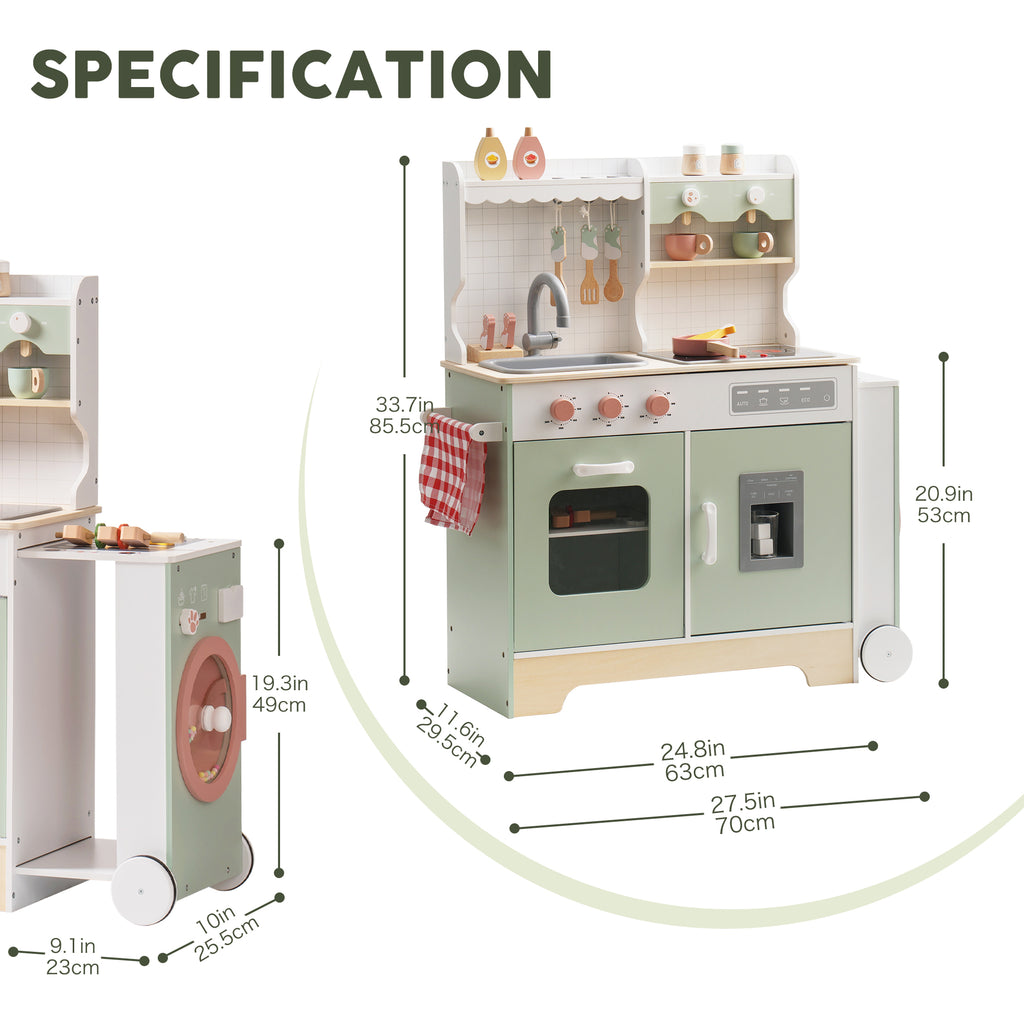 Wooden Play Kitchen Set SproutHands™
