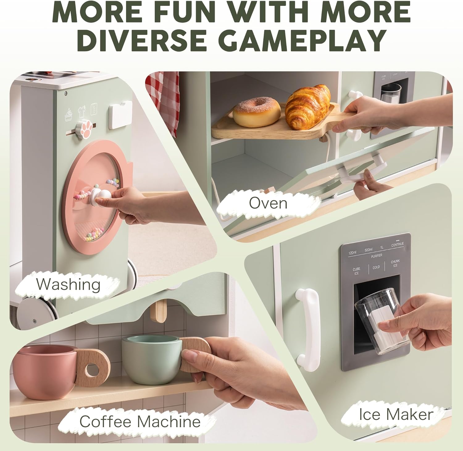 Wooden Play Kitchen Set SproutHands™