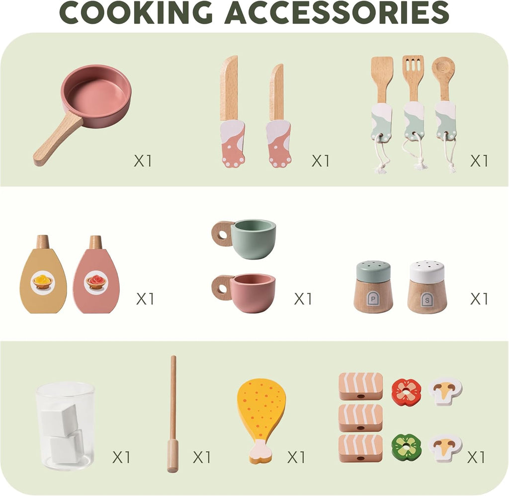 Wooden Play Kitchen Set SproutHands™