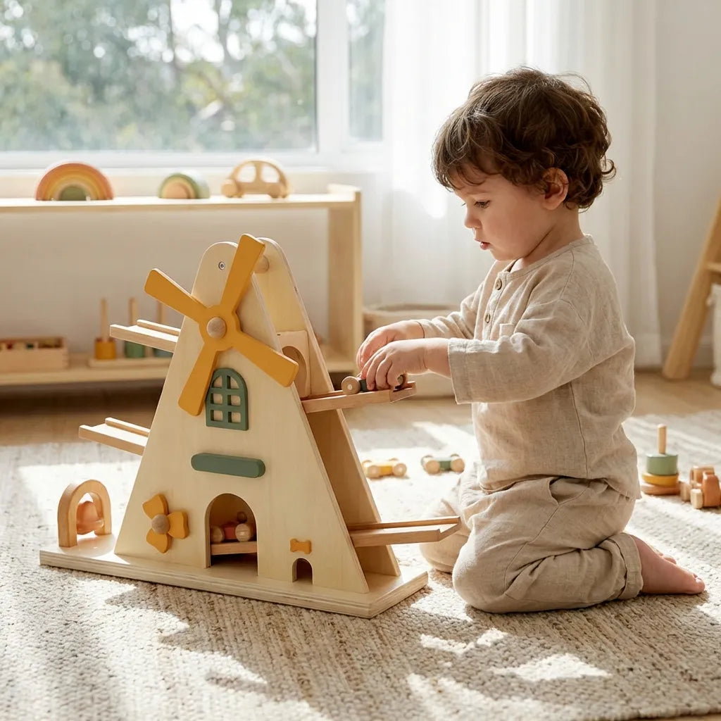 Wooden Windmill Track