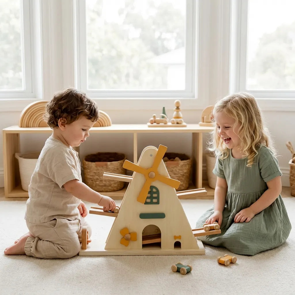 Wooden Windmill Track