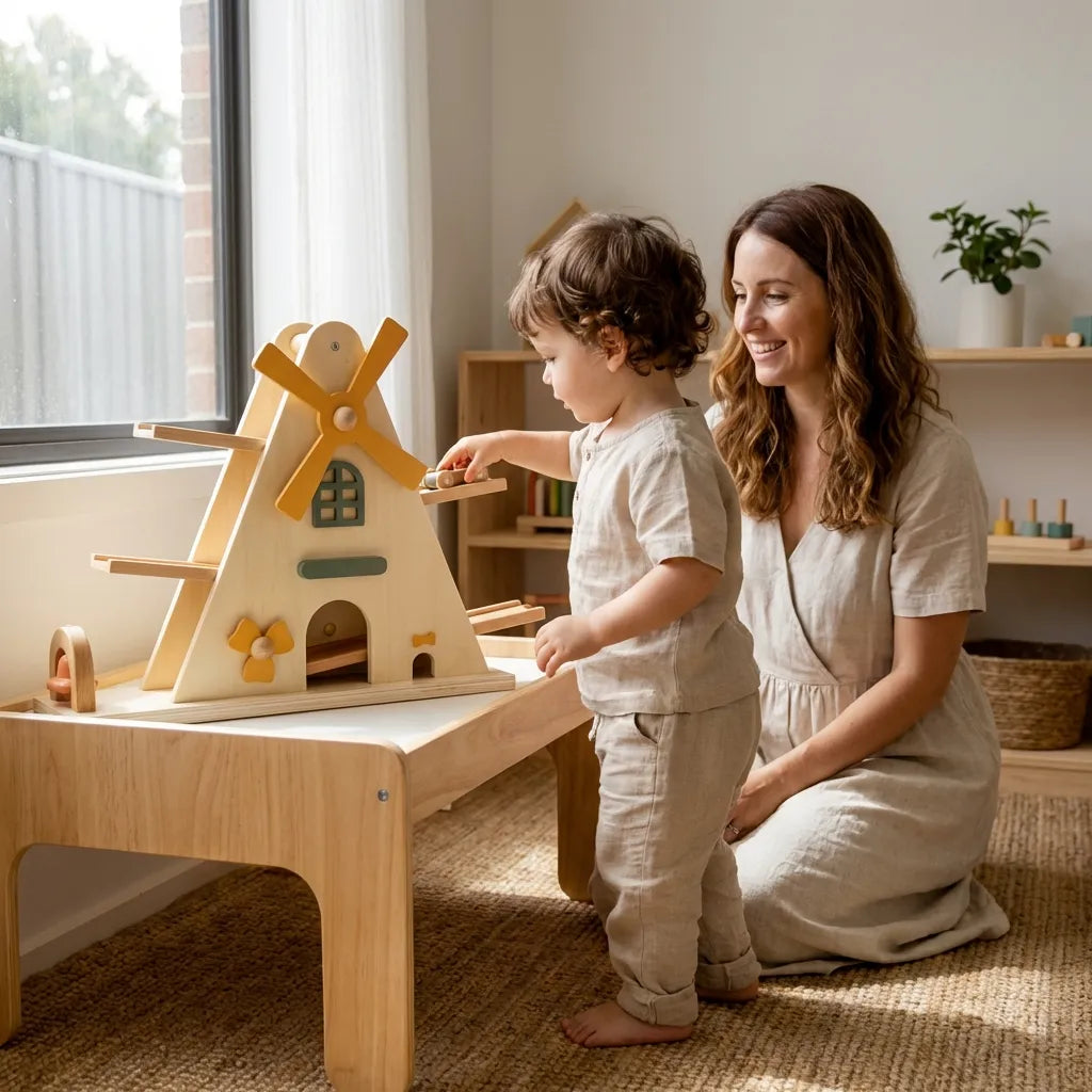 Wooden Windmill Track