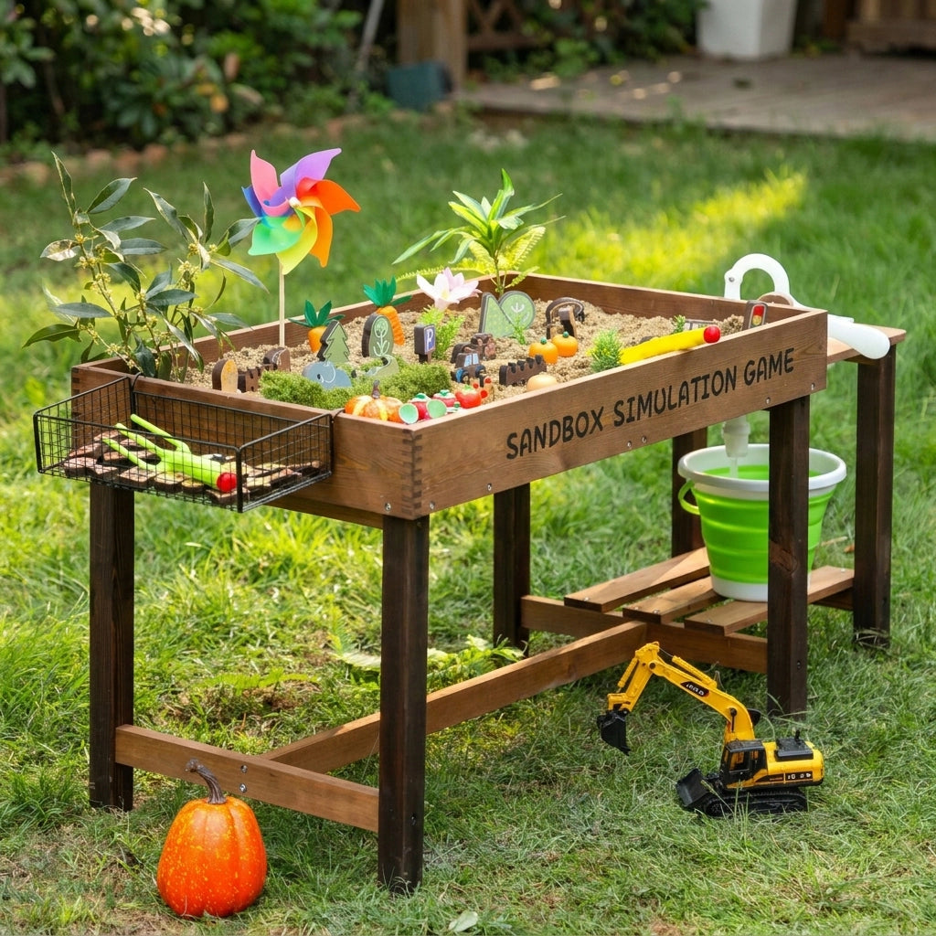 Table de Jeux Sable et Eau en Bois SproutHands™