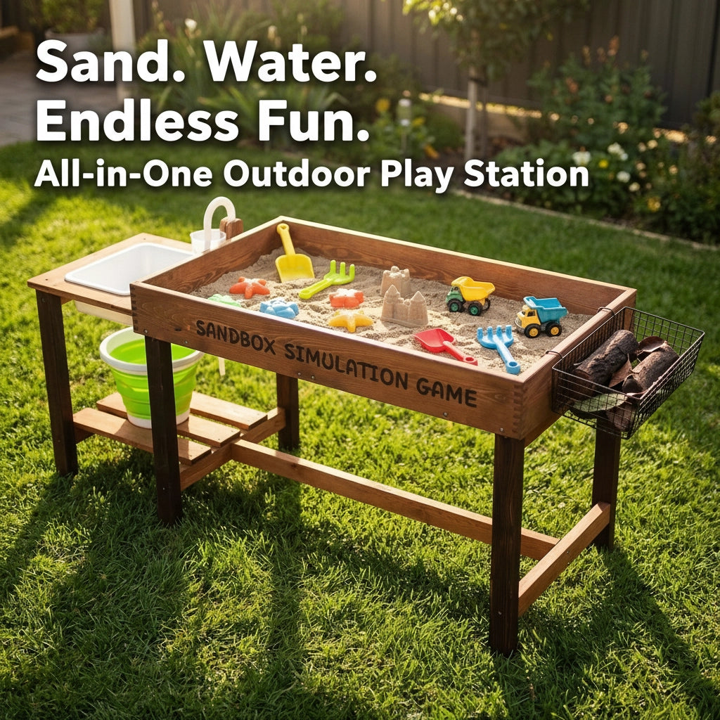 Table de Jeux Sable et Eau en Bois SproutHands™