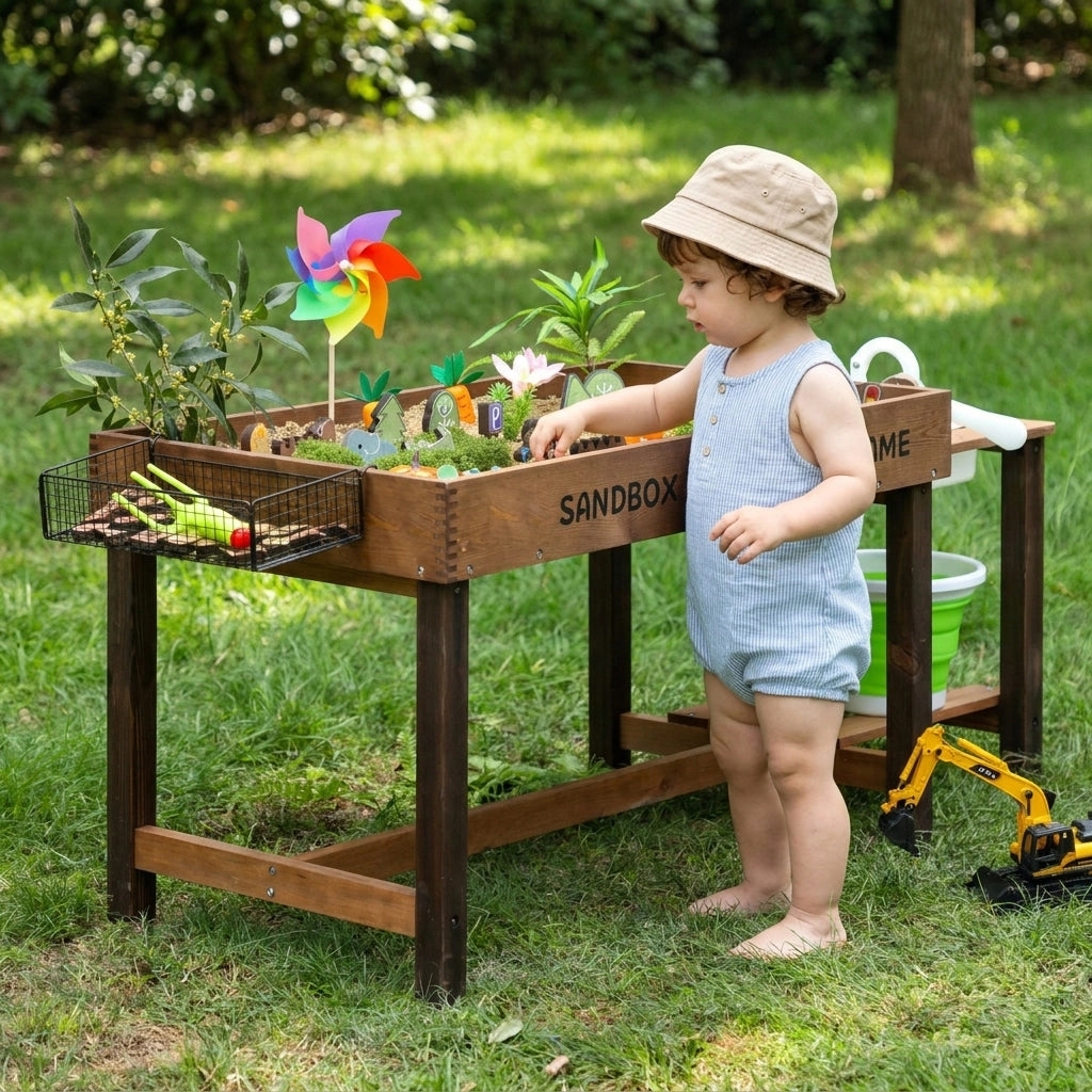 Table de Jeux Sable et Eau en Bois SproutHands™