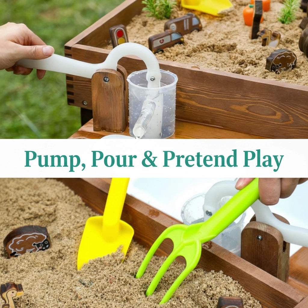 Table de Jeux Sable et Eau en Bois SproutHands™
