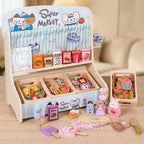 Hölzernes Supermarkt-Spielset | SproutHands™