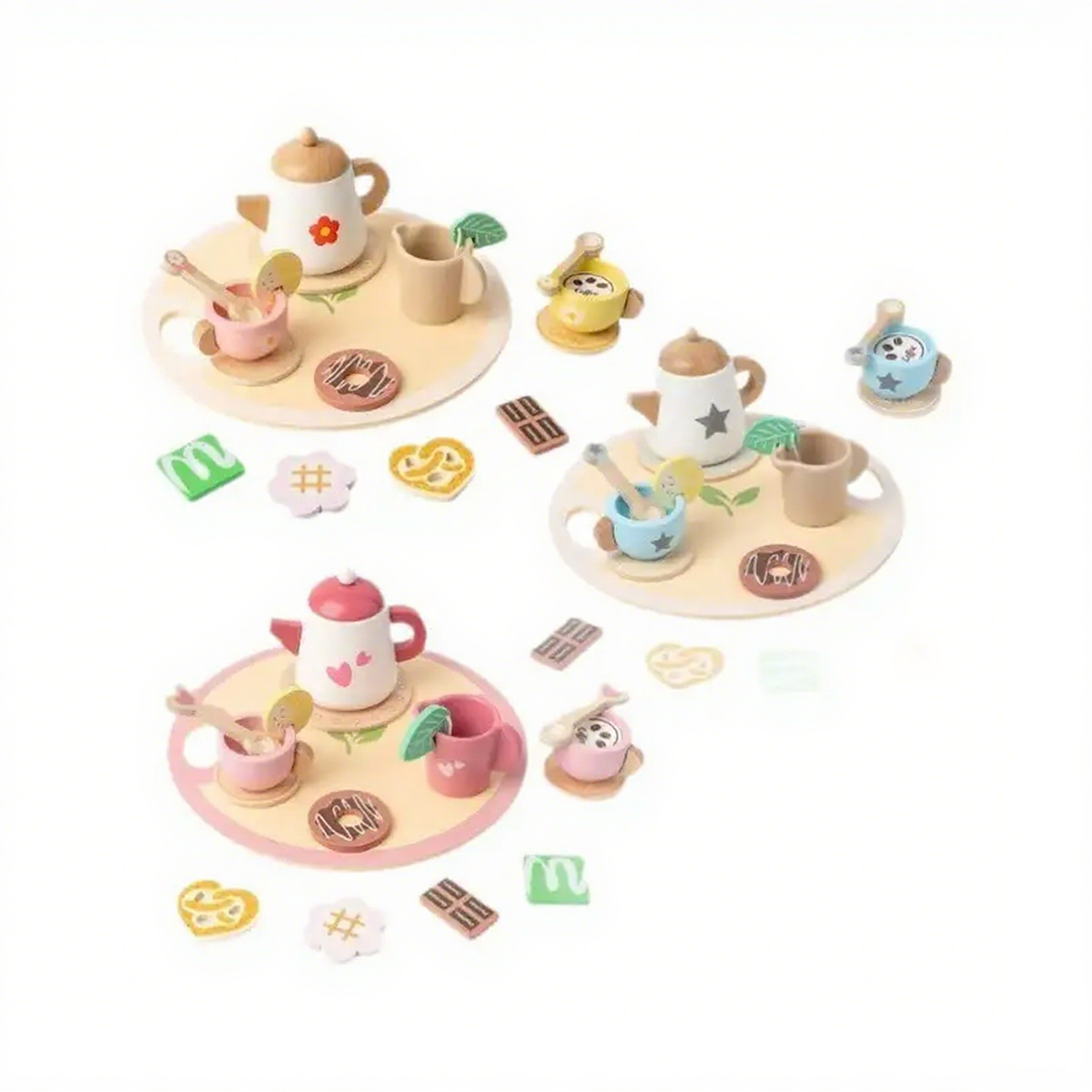 Wooden Afternoon Tea Set Toy for Kids - Lunamoa