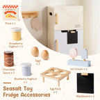 Wooden Toy Fridge Playset SproutHands™