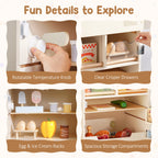 Wooden Toy Fridge Playset SproutHands™