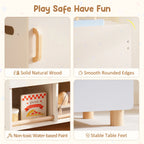 Wooden Toy Fridge Playset SproutHands™