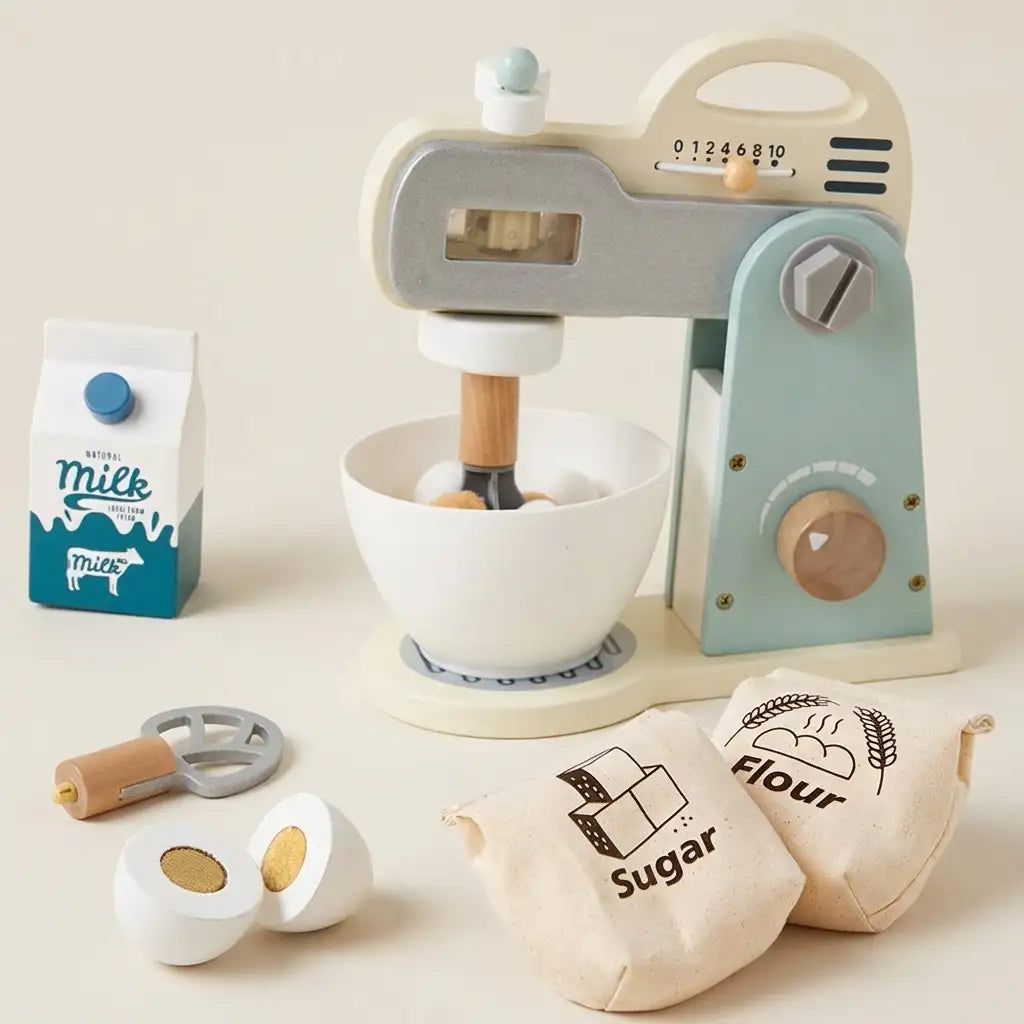 Wooden Toy Mixer