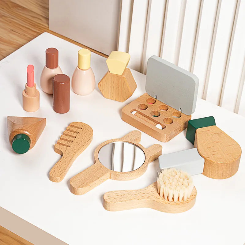 Wooden Pretend Play Kitchen Set - Lunamoa