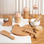 Wooden Pretend Play Kitchen Set - Lunamoa